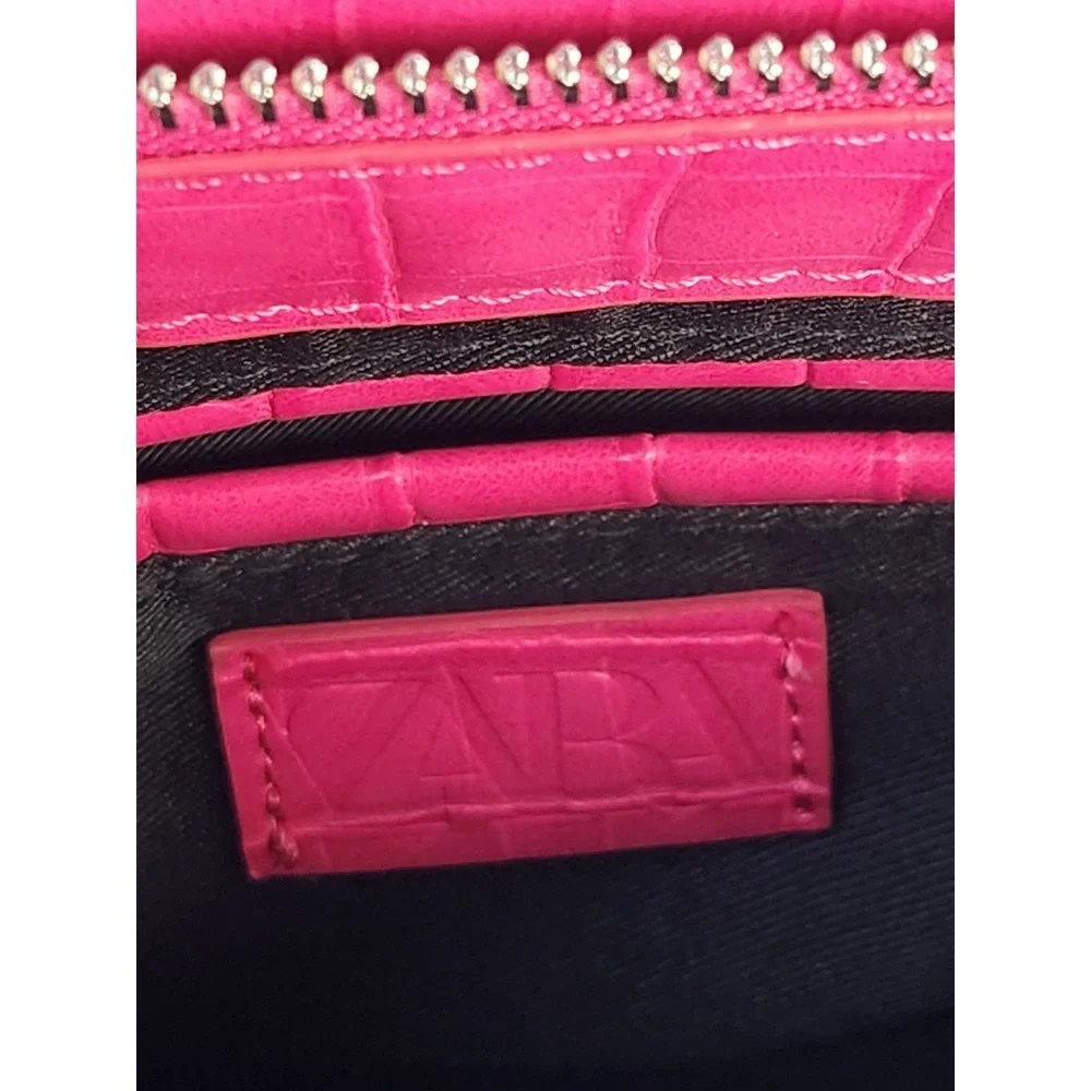 Zara pink crocodile